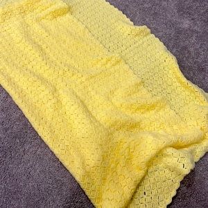 Yellow baby blanket